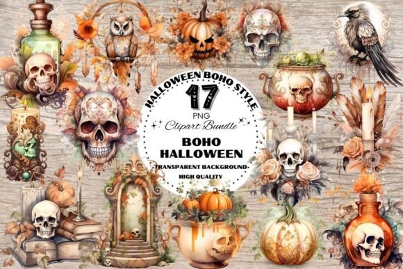 Download Boho Style Halloween Elements - Premium Resources