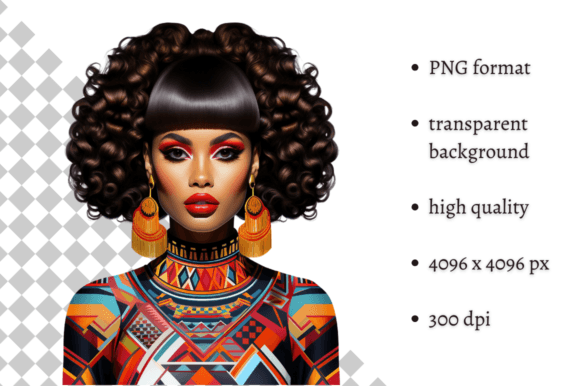 Download African American Ethnic Party Girl PNG - Ethnic Collection