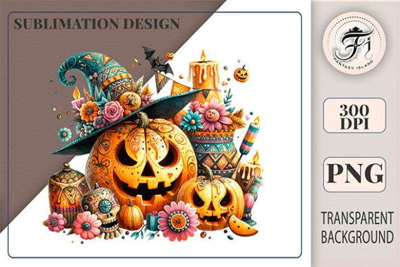 Download Boho Halloween Pumpkin Clipart Witch Hat - Premium Resources