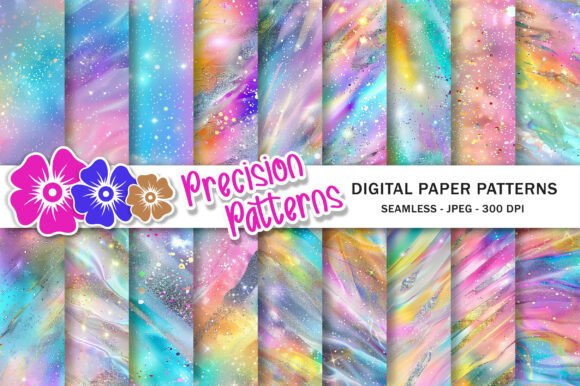 Download Pastel Rainbow Holographic Backgrounds - Graphic Collection