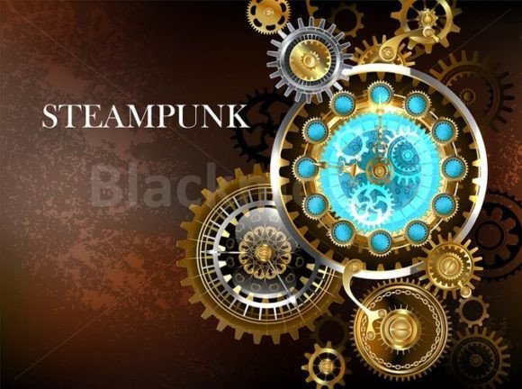 Download Unusual Clock with Gears - Unusual Collection